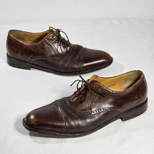 Mezlan NICOLA Leather Cap Toe Oxford Mens Dress Shoe Size 11.5 B Made In Spain